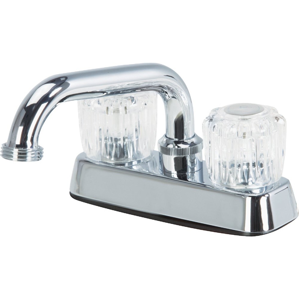 Home Impressions Chrome 4 In. Installation Solid Brass, Acrylic Handle Laundry