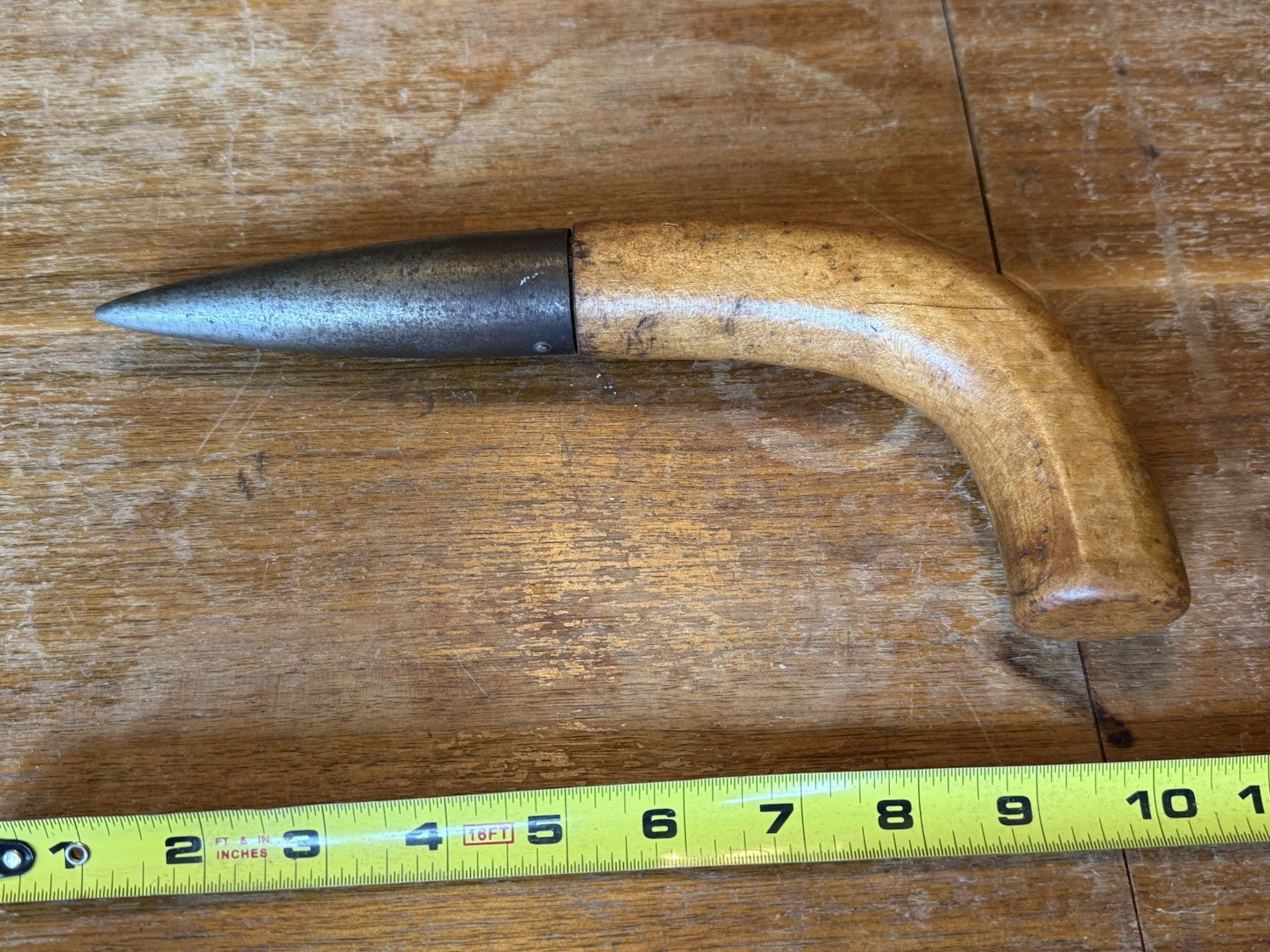 Antique Dibber/Dibbler, nice tool from the 1800s. worn hardwood handle