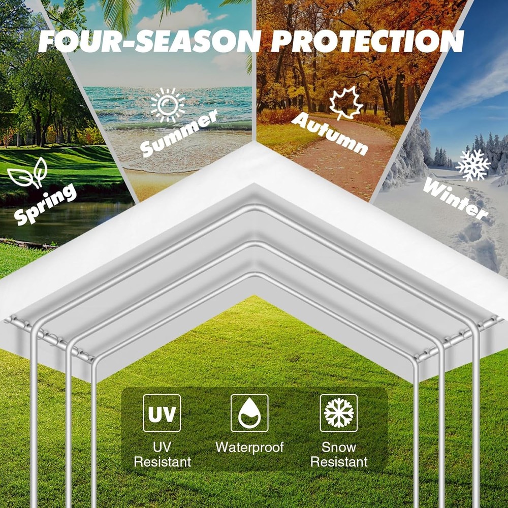Carport Canopy Replacement 10x20 White
