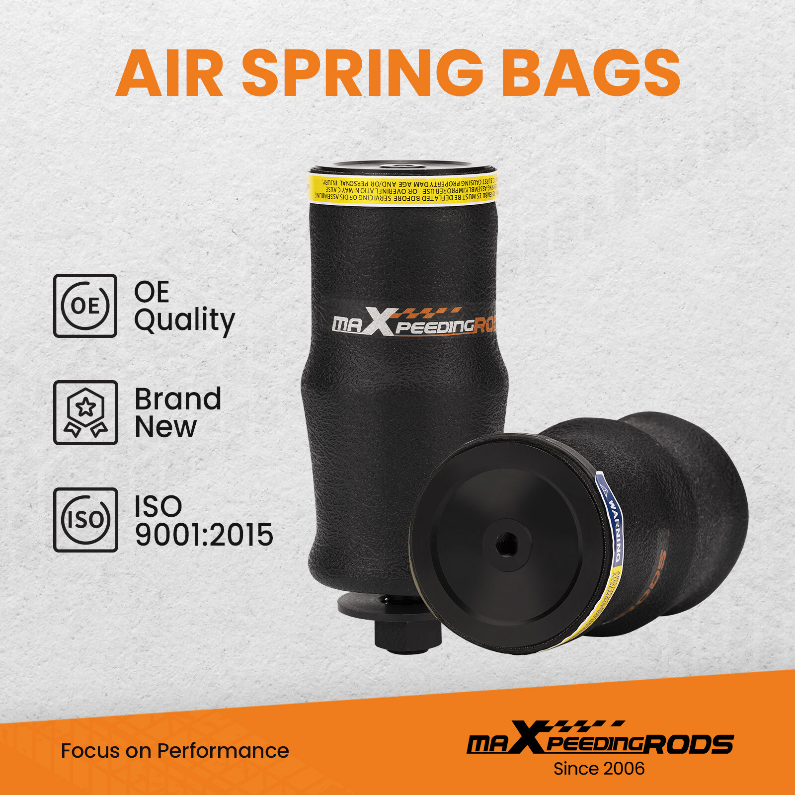 Pair Air Suspension Bag for Firestone W02-358-7036 Cab for Peterbilt W023587036