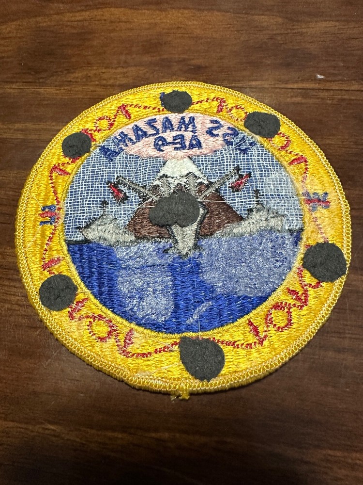 Vintage US Navy USS Mazama AE-9 Ship Patch
