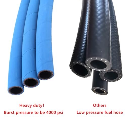 Fuel Line Hose 6AN 3/8" High Pressure Hose 750PSI for Fuel Systems 6FT-3/8 inch