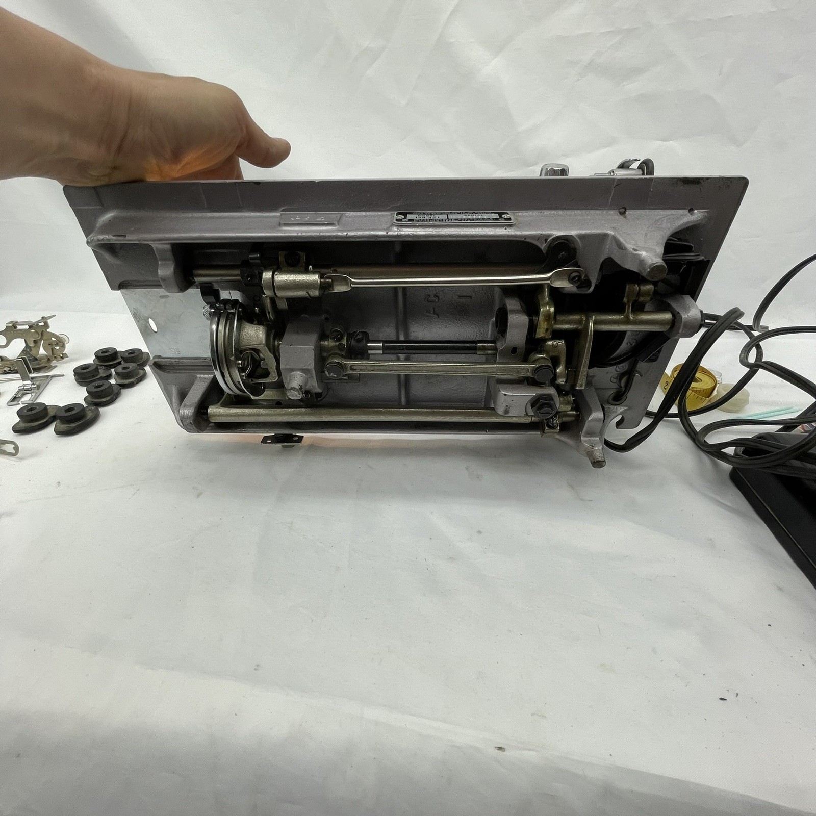 SERVICED - KENMORE 158 HEAVY DUTY 1 Amp Steel Zigzag Sewing Machine JAPAN