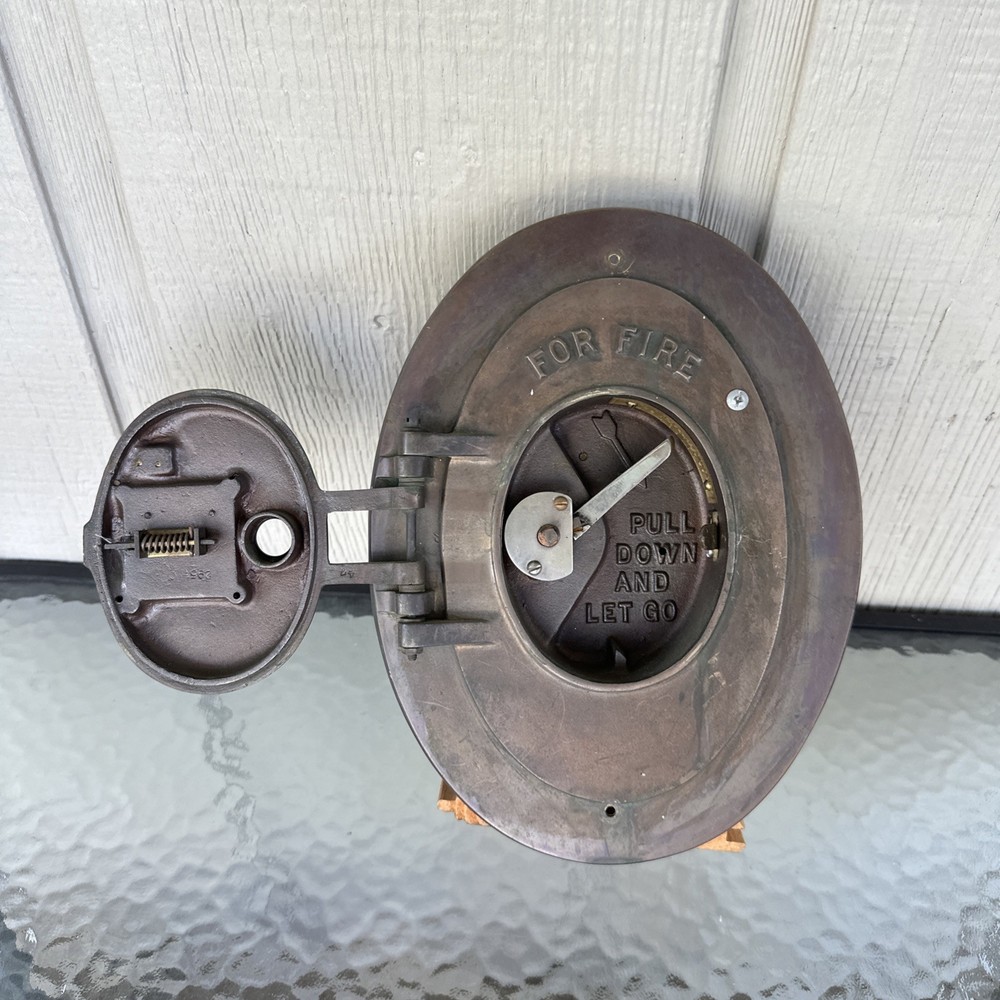 Vintage Fire Alarm Pull Apparatus Pull Station