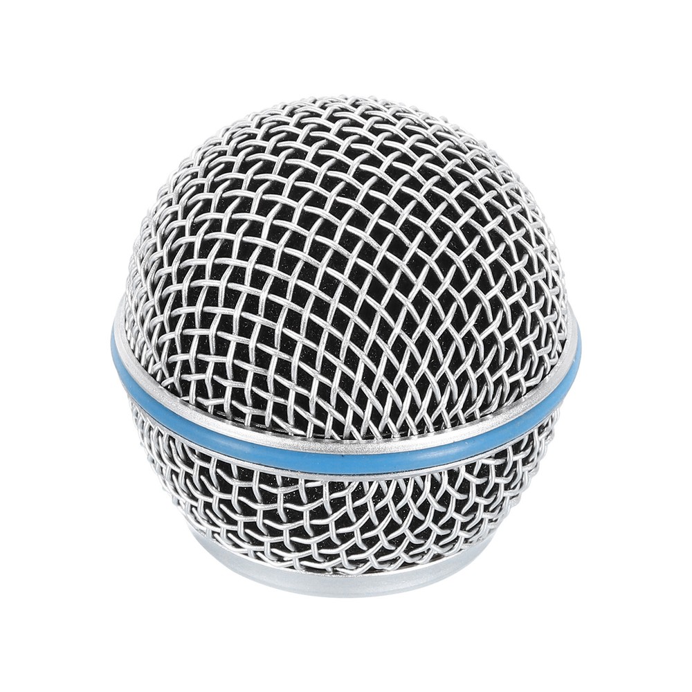 Mesh Microphone Grill Head Wired Microphone Ball Head Replace Mic