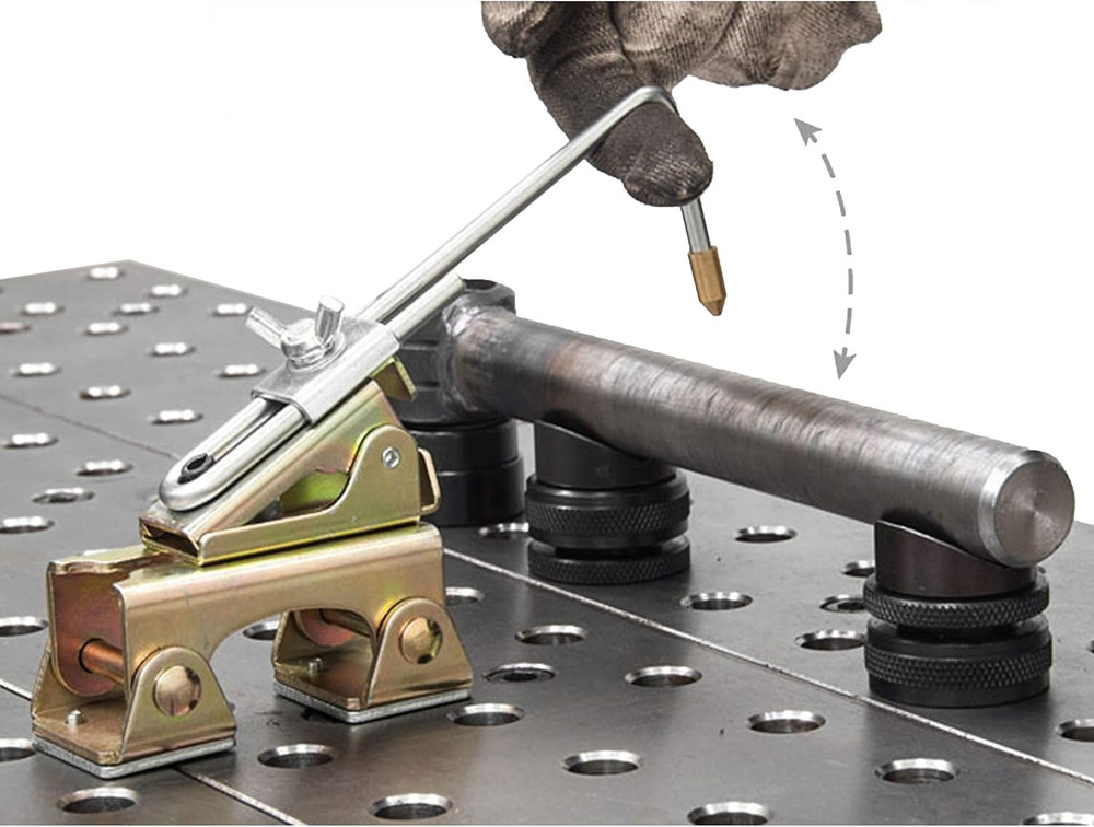 , Grasshopper Magnetic Welding Finger, Brass Tip, Spring Loaded Arm, Adjustable