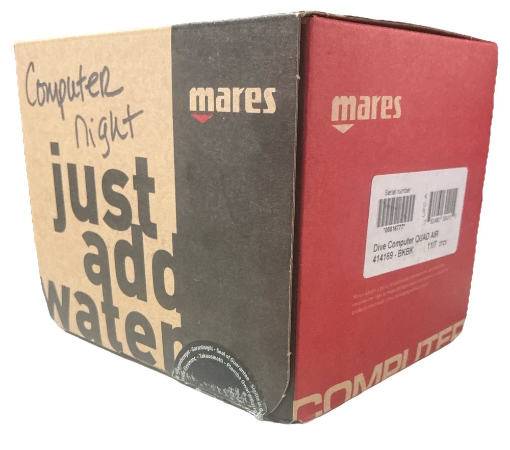 New Mares Quad Air Dive computer - Black & Silver, One Size - Open Box