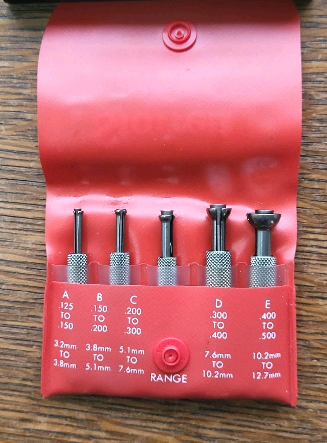 Starrett No. S 830 F Small Hole Gages w/Pouch Machinist Tools USA
