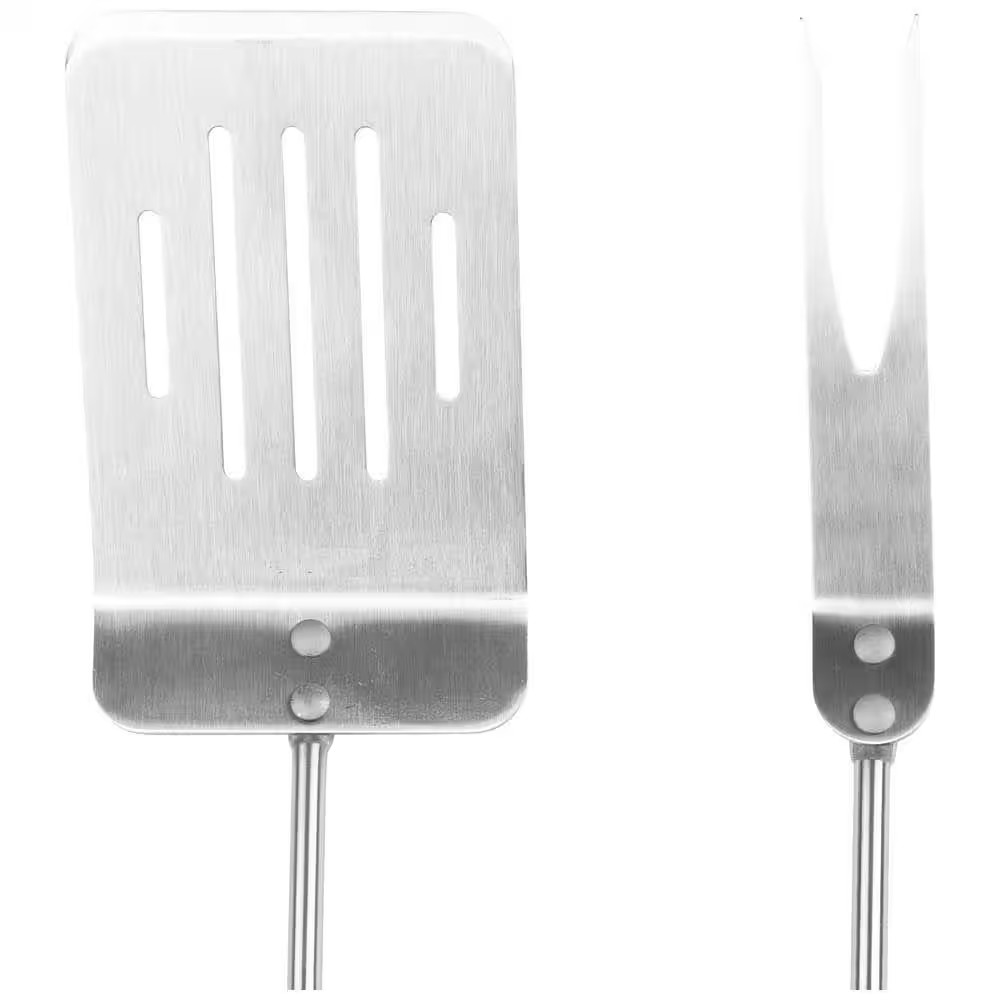 2-Piece Stainless Steel Grill Tool Set