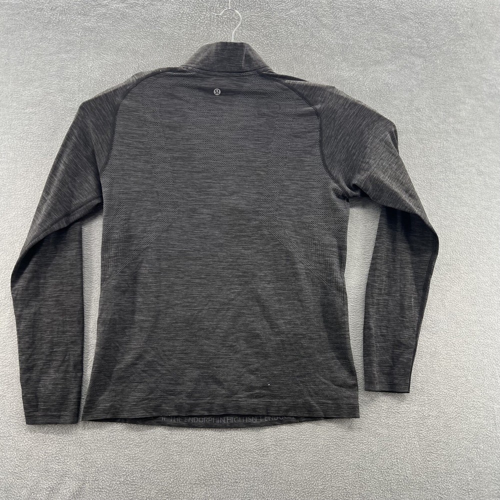 lululemon mens size m silver half zip pullover sweatshirt jacket