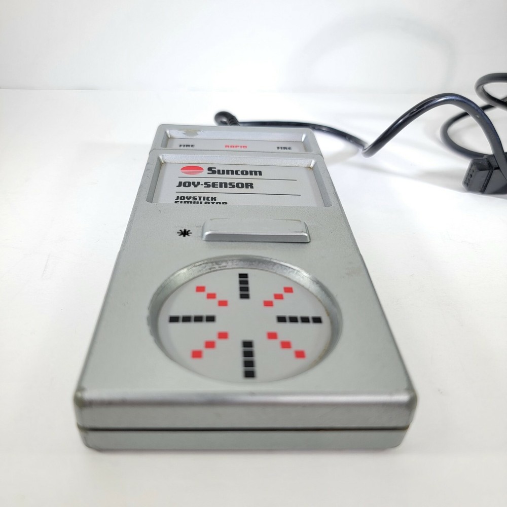 Suncom Joy Sensor 9 pin Joystick Simulator Commodore Atari Spectrum Tested Works