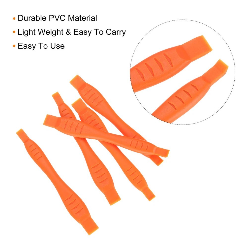 10pc Plastic Pry Spudger Tool Orange cell Mobile Pad Tab iPhone case Opening Pry