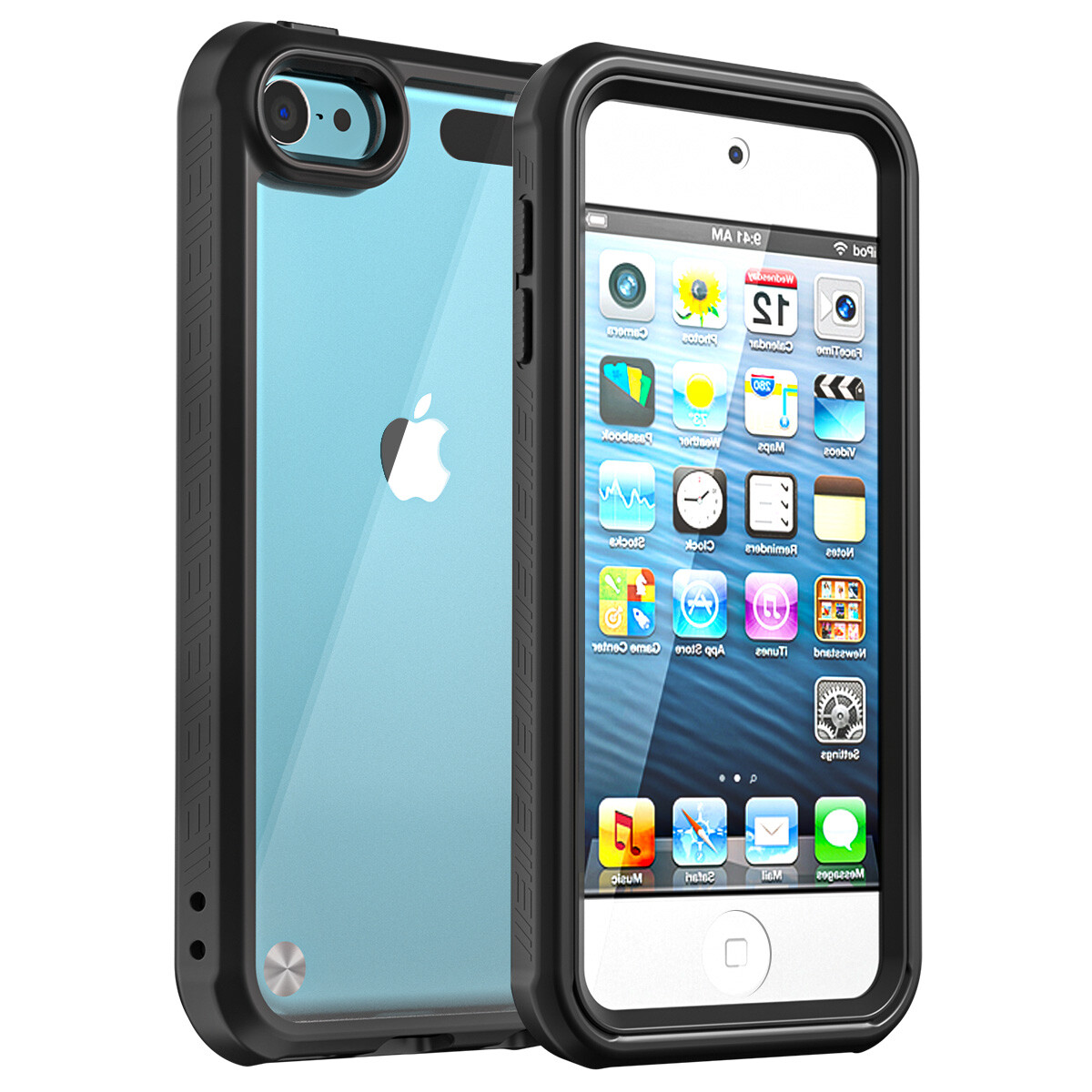 For Apple iPod Touch 7th/6th/5th Generation Case Shockproof Heavy Duty Cover blk