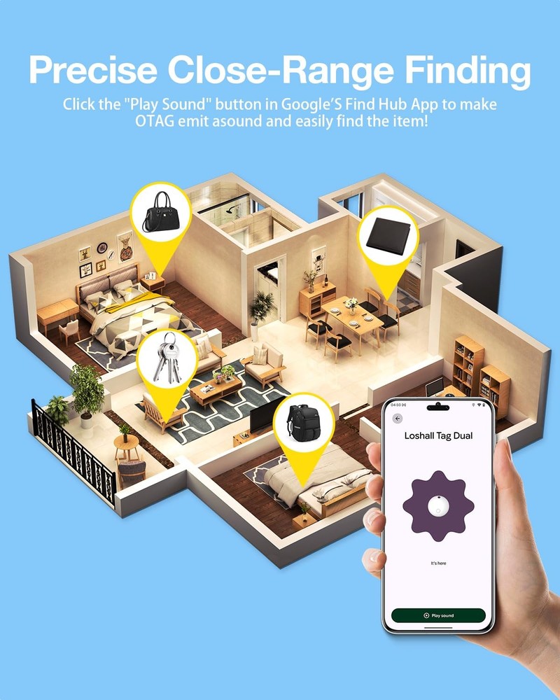 Air Tags for Android,Air Tags-4 Pack Android,2 Year Battery Life,Android Trac...