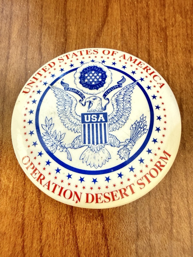 OPERATION DESERT STORM BUTTON PIN