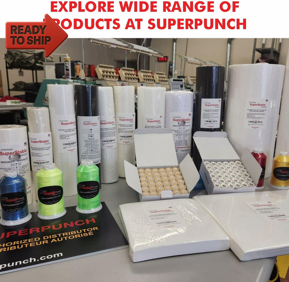 Super B Polyester Embroidery Thread, 40Wt Large Spool 5000M, Embroidery Thread