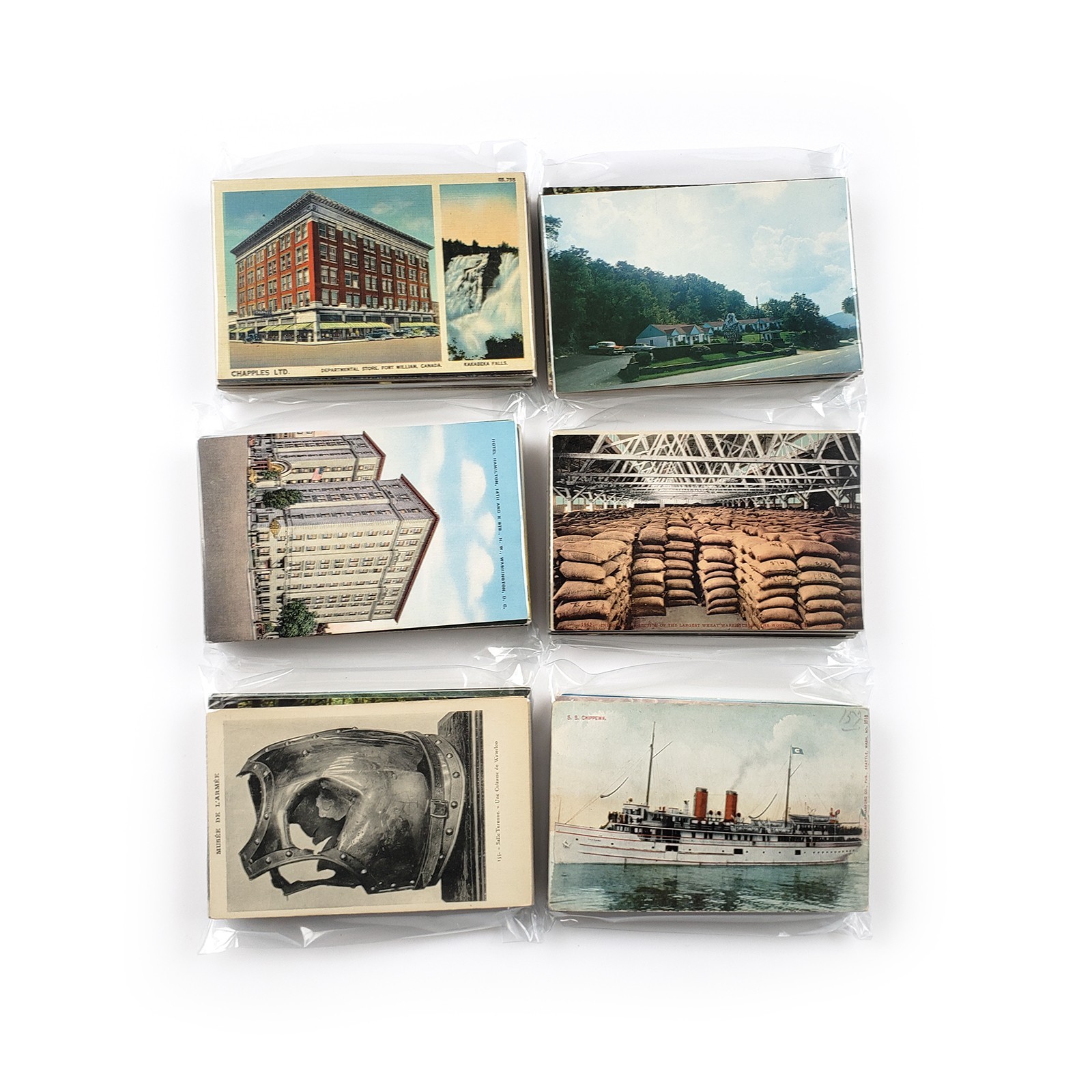 60 Unused Vintage Postcards Lot - Unposted Random Blank Midcentury Travel Views