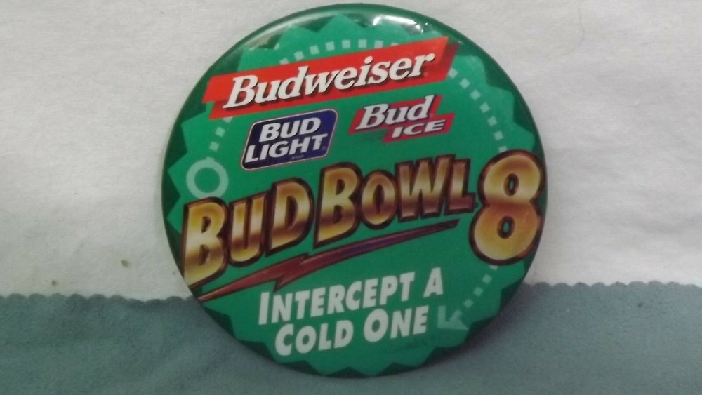 Budweiser Bud Light-Bud Ice Bud Bowl Intercept A Cold One Button