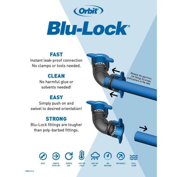 Orbit Sprinkler System Hose Faucet Timer In-Ground Adjustable Distance Plastic