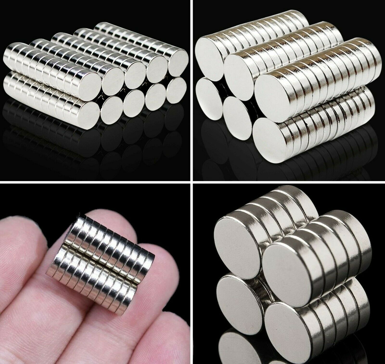 5-100Pcs Various Neodymium Magnet Small Rare Earth Round Disc 10mm 2mm 3mm Thick