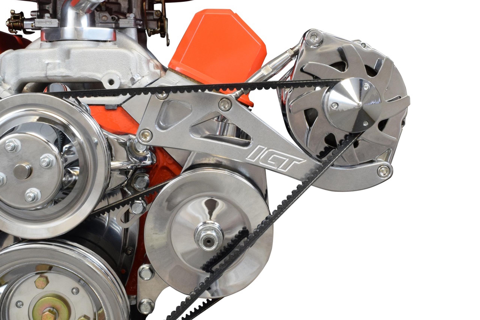 SBC Drivers Side Alternator Bracket Adjustable Long Water Pump Small Block 350