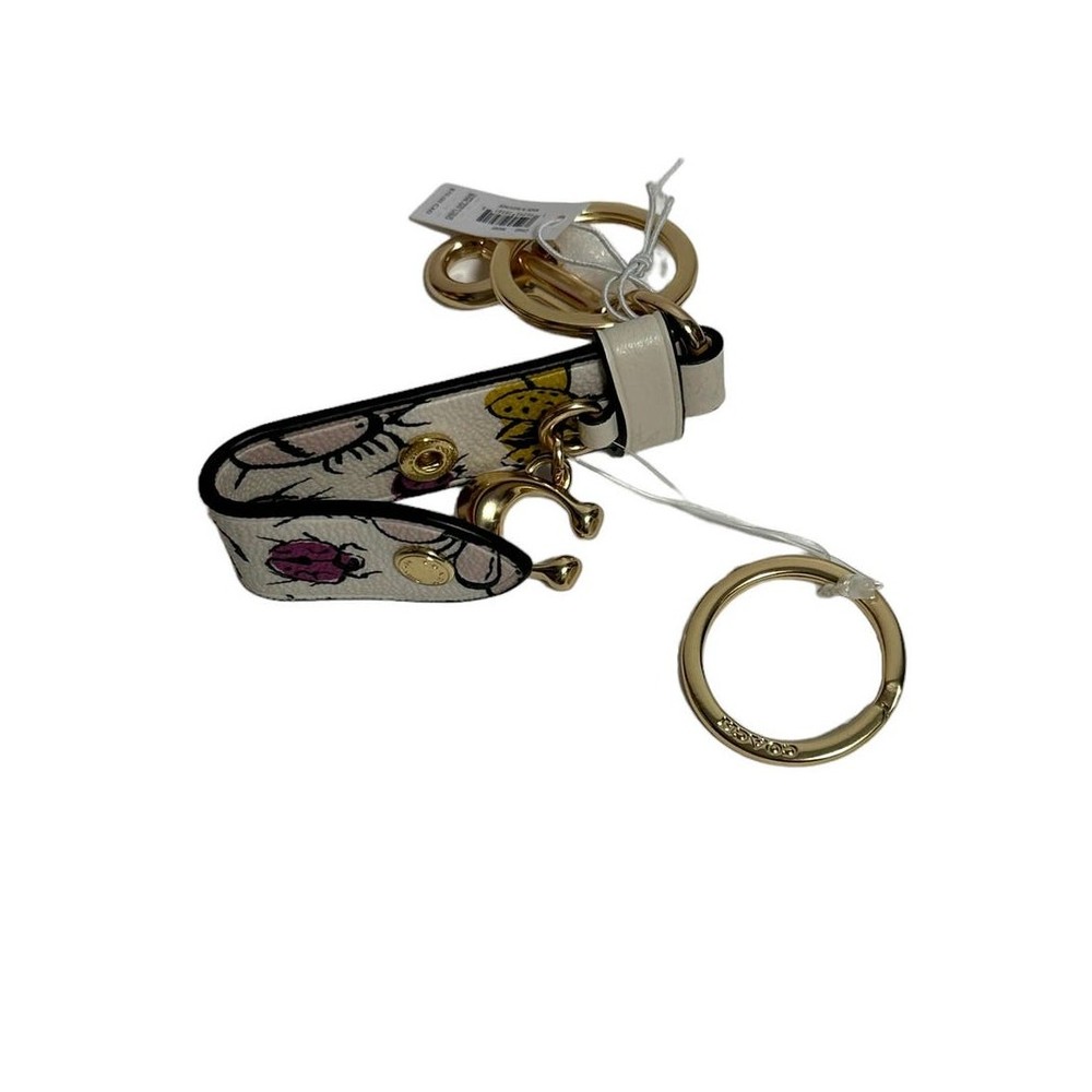 Coach Trigger Snap Bag Charm With Creature Print Keychain