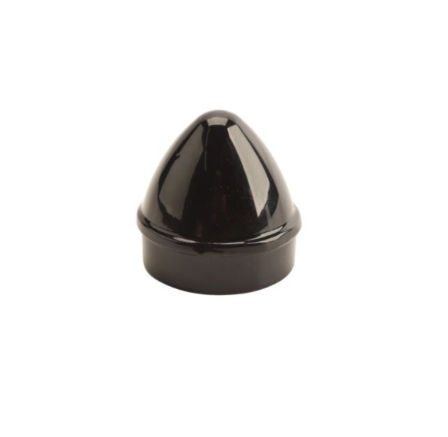 Black Chain Link Fence 1 3/8" Die Cast Aluminum Acorn Post Caps (Pack of 10)
