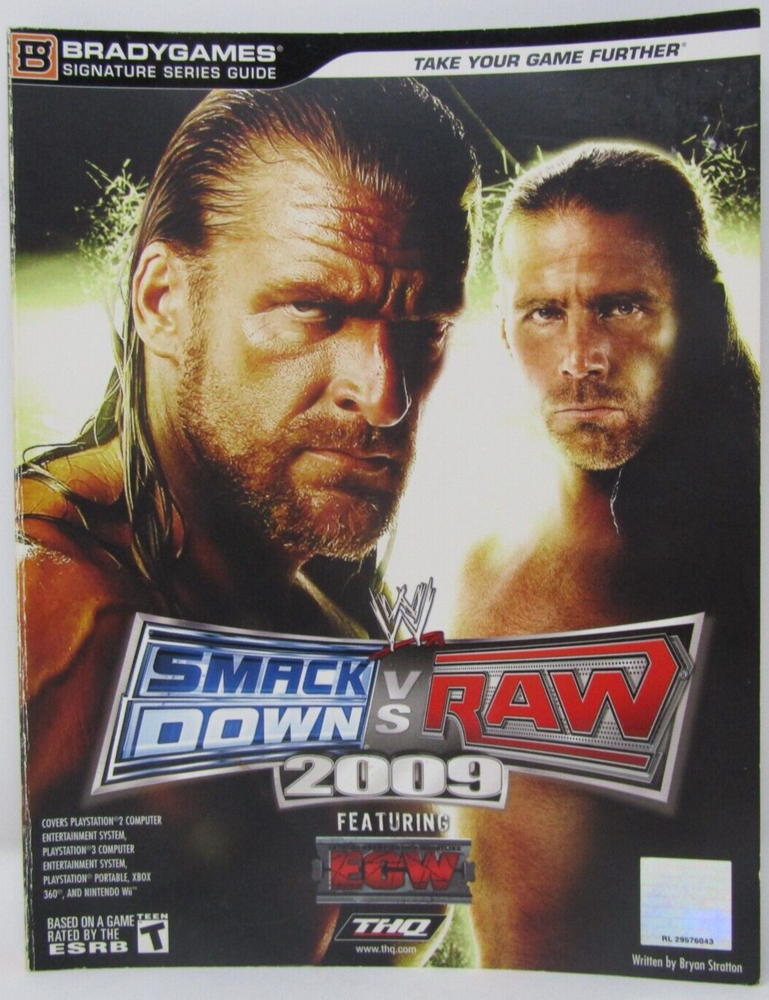 Brady Games Smack Down vs Raw 2009 Official Strategy Guide