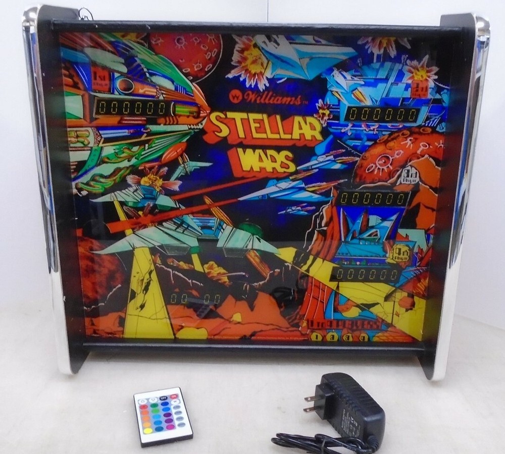 Williams Stellar Wars Pinball Head LED Display light box