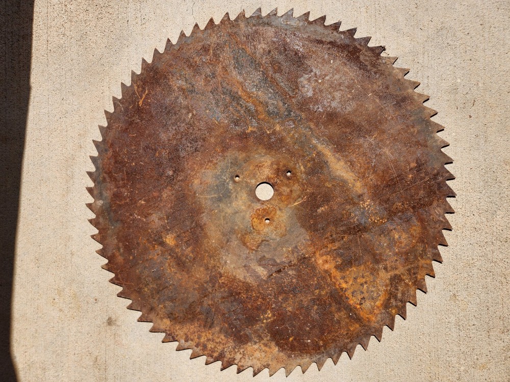 Large Sawmill Buzz Saw Blade 30"! Diameter Solid Sawblade Rustic Decor Rusty