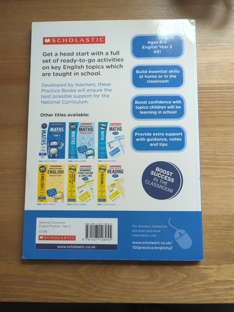 Scholastic English Practice Book Year 2