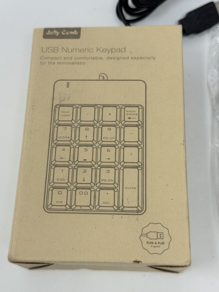 Jelly Comb USB Numeric Keyboard Plug And Play Portable