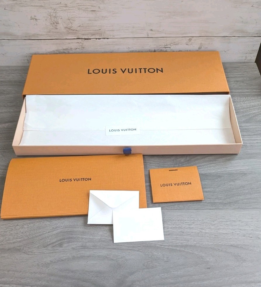 LOUIS VUITTON Empty Box Slide Drawer Pull Out Storage Gift Box 15x4.5x1.5