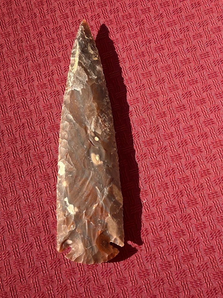 VERY NICE 7" Flint Spearhead Arrowhead