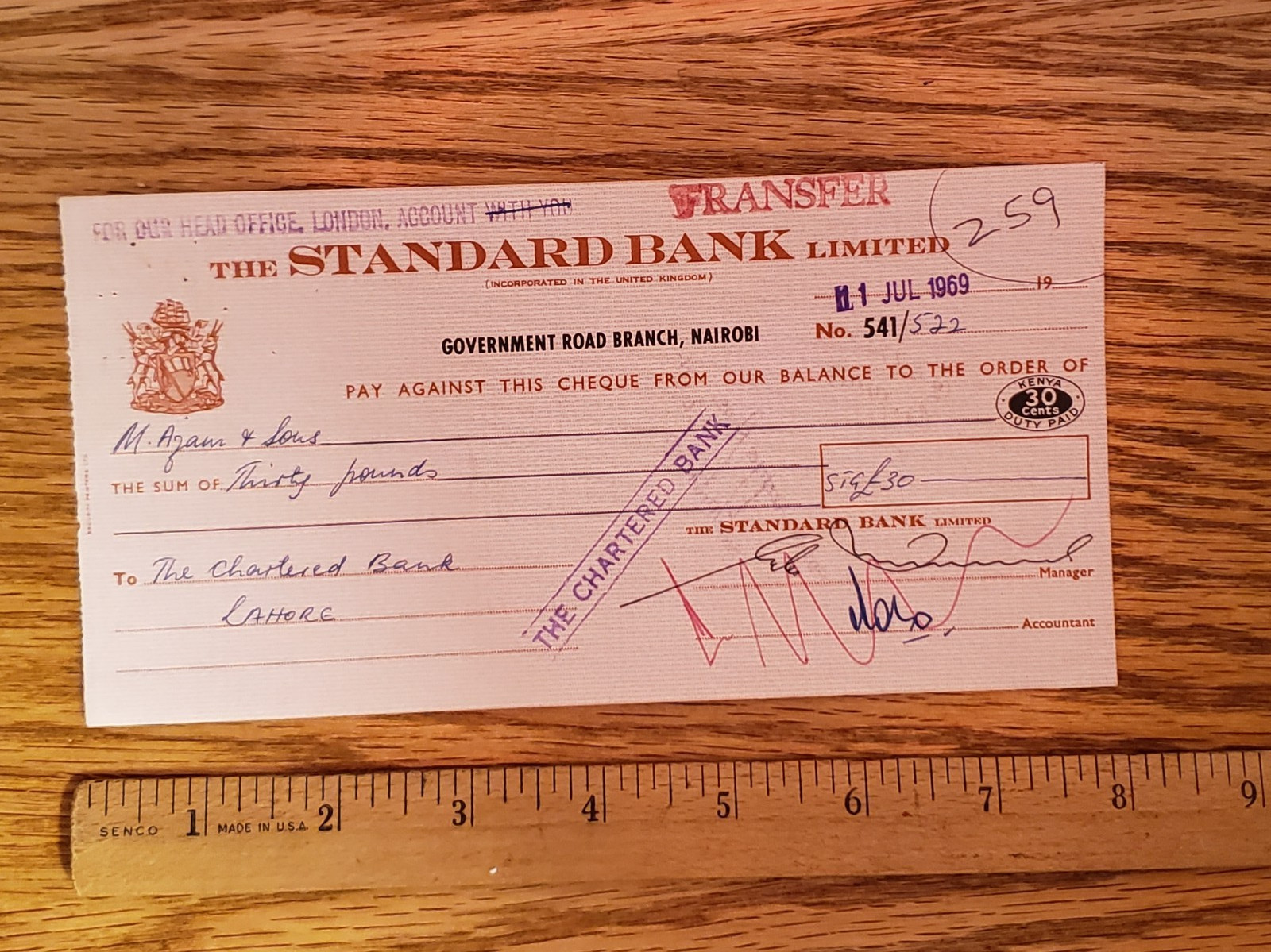 1969 Financial Document The Standard Bank Limited