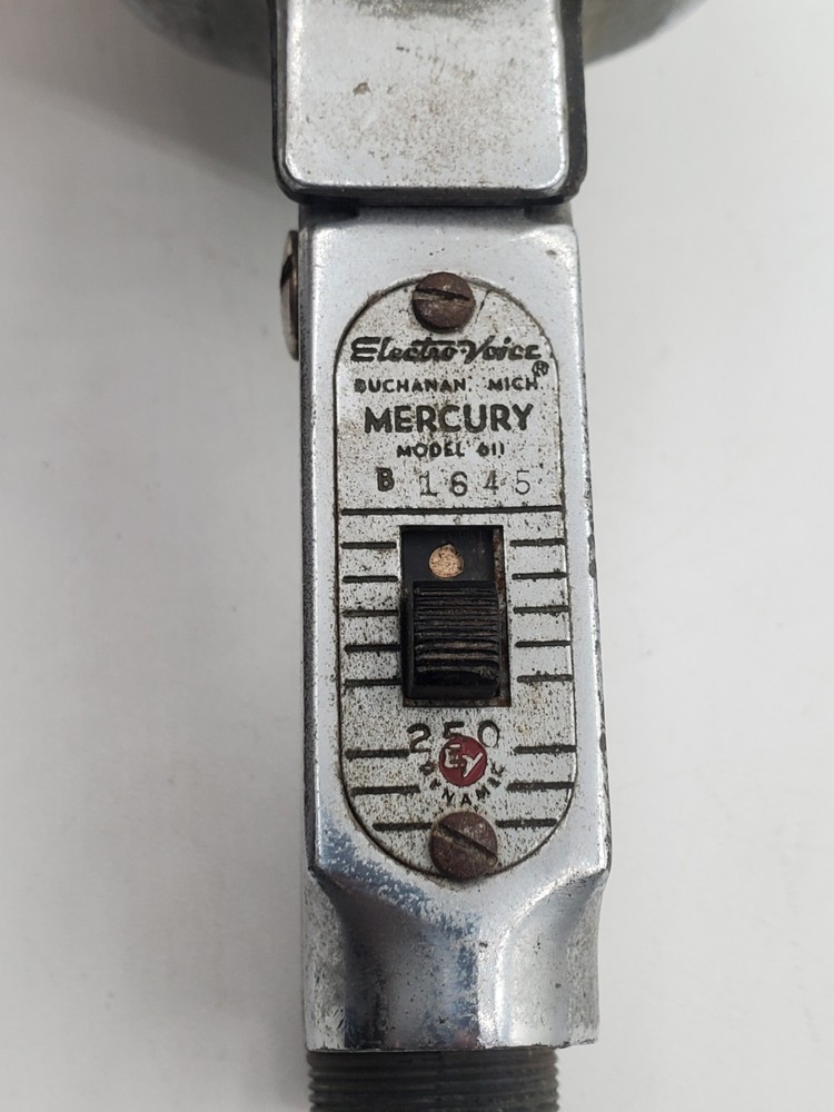 Vintage Electro Voice Mercury Model 611 Dynamic Microphone Untested