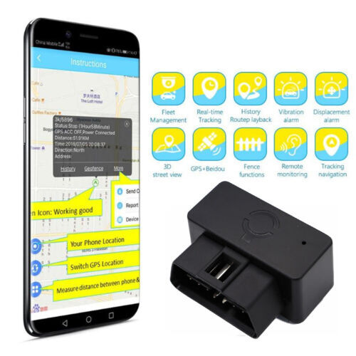 OBD2 GPS Tracker Real Time Vehicle Tracking Device GSM GPRS Vehicle Locator 4G