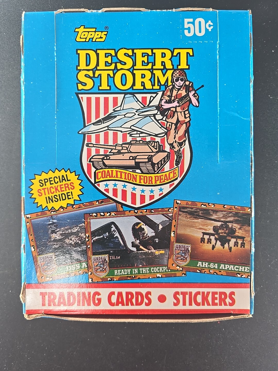 1991 Desert Storm Wax Box Trading Cards, Topps 36 Packs New , NICE