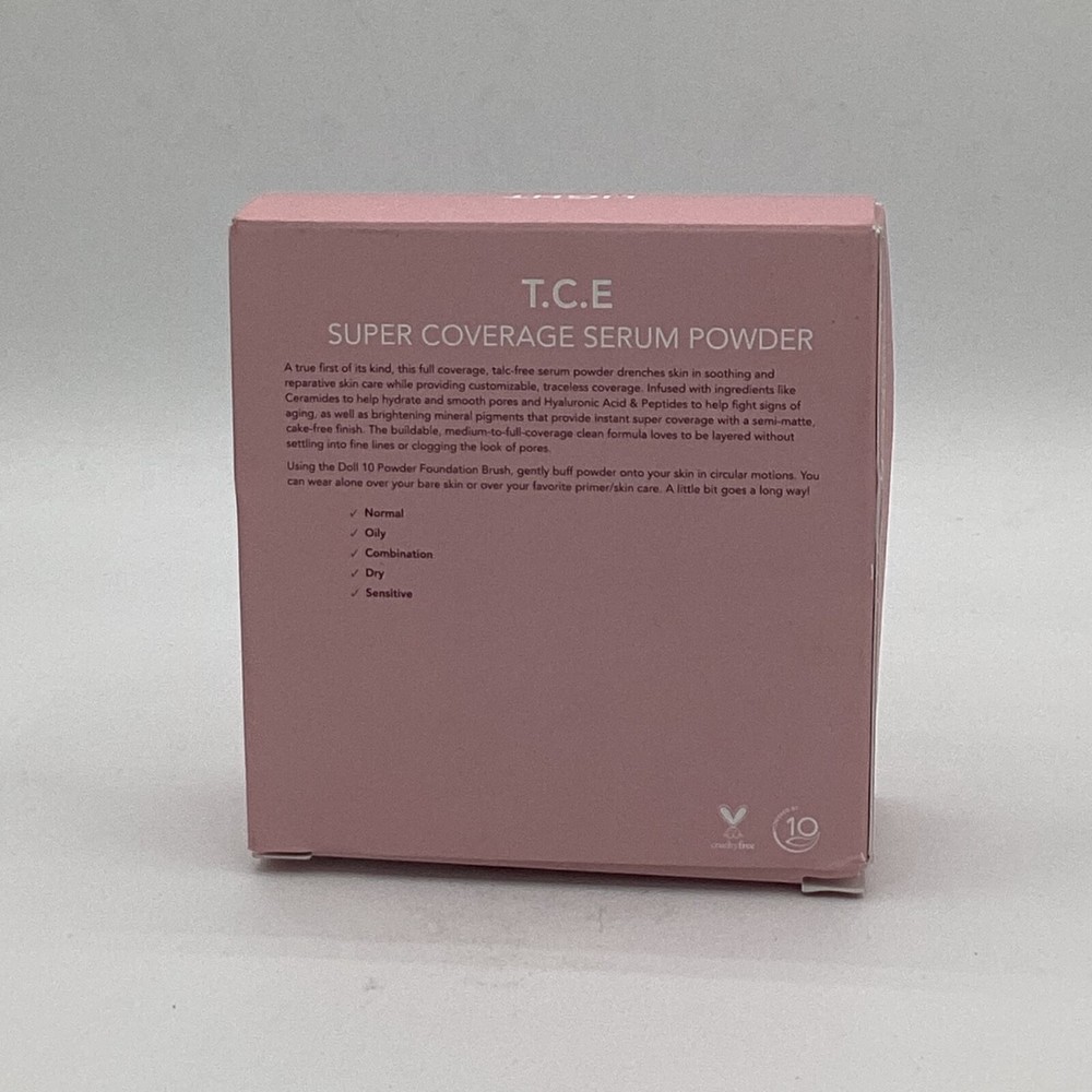 Doll 10 T.C.E. Super Coverage Serum Powder Light Full Size – NEW