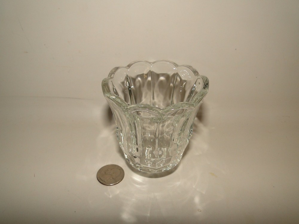 Clear Tulip Bloom Votive Cup