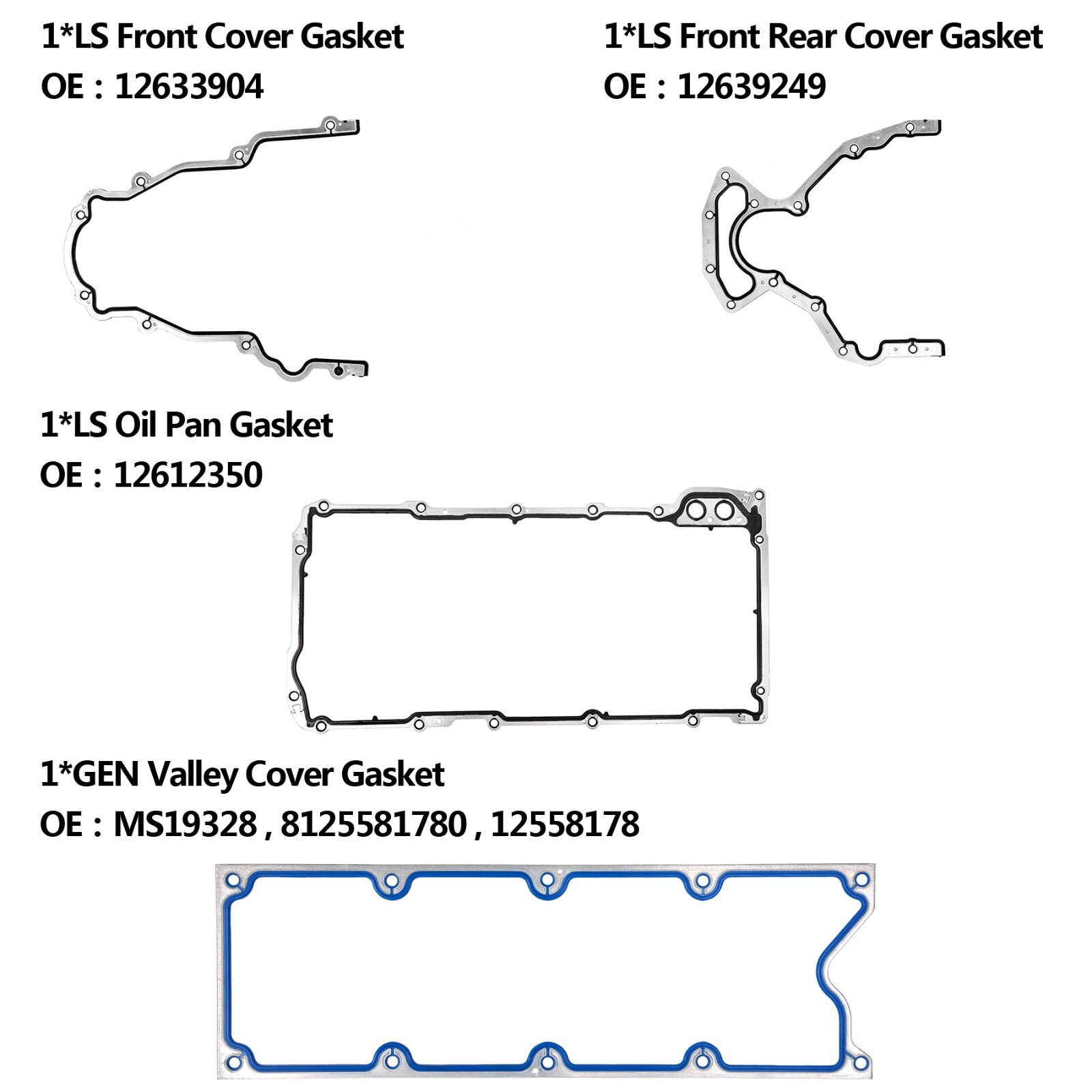 5.3L 4.8L Head Full Gasket Set For 02-11 Chevy Silverado 1500 Tahoe GMC Sierra