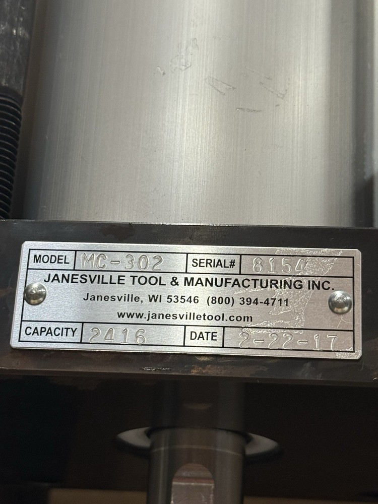 JT&M A- MC - 302 Pneumatic Press