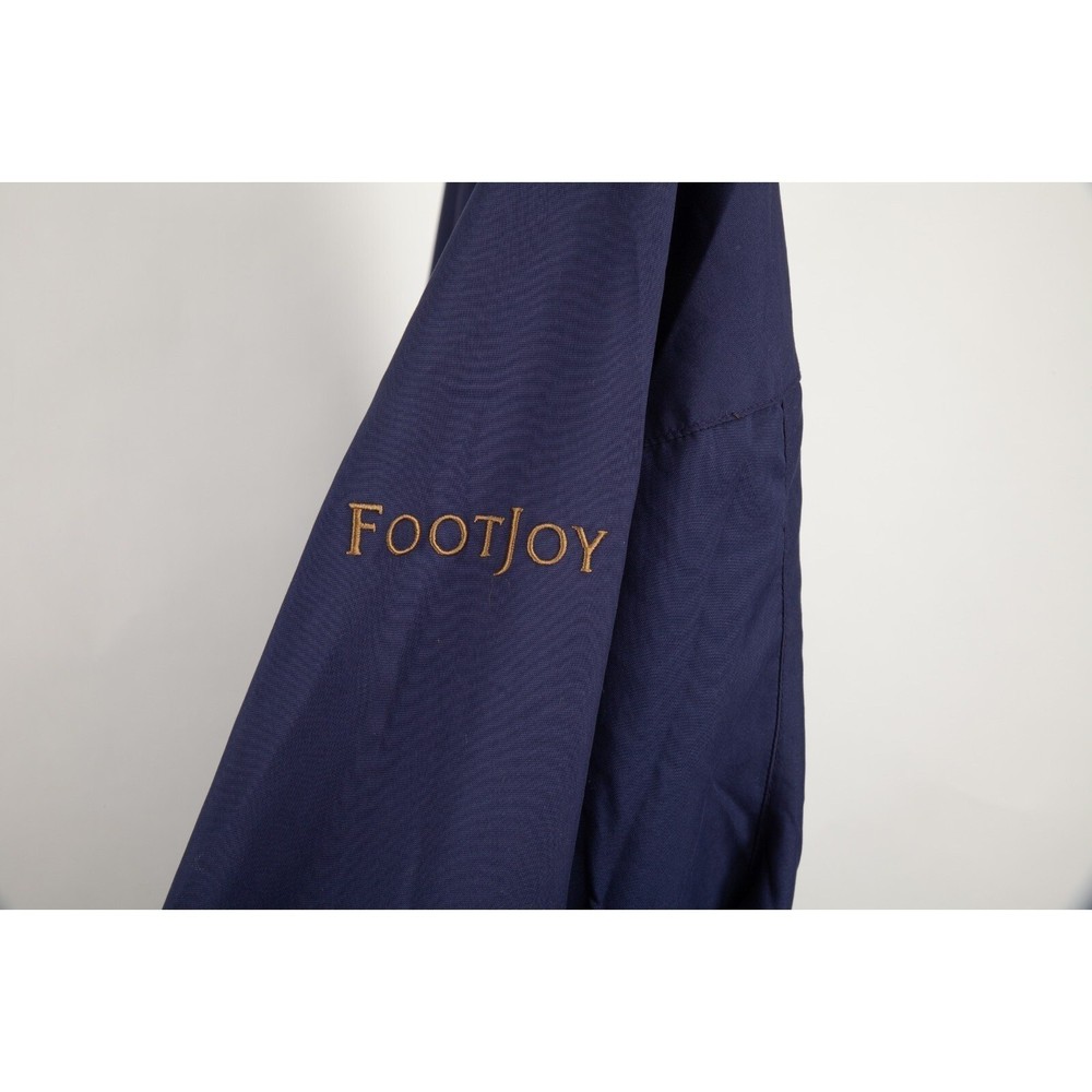 FootJoy Windbreaker Pullover Mens Large Navy Blue V-Neck TPC Golf Jacket