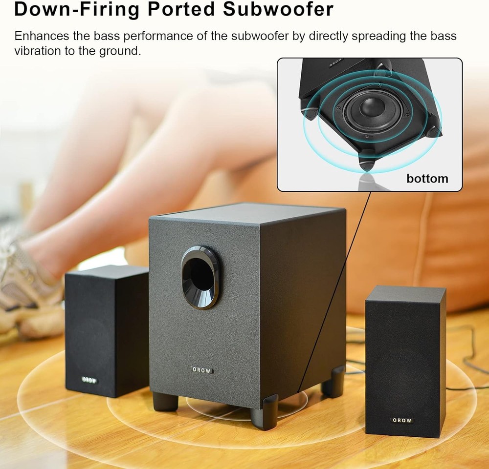 Computer Speakers For Desktop PC USB Wired With Subwoofer USB Powered Clearance