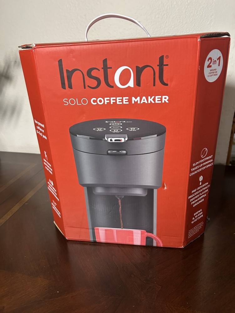 INSTANT POT  Solo Coffee Maker Matt Black NEW