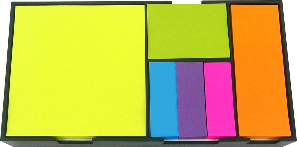 Sticky Notes and Index Flags Bundle Set,Neon Assorted,Self-Stick Notes,3.5x3....