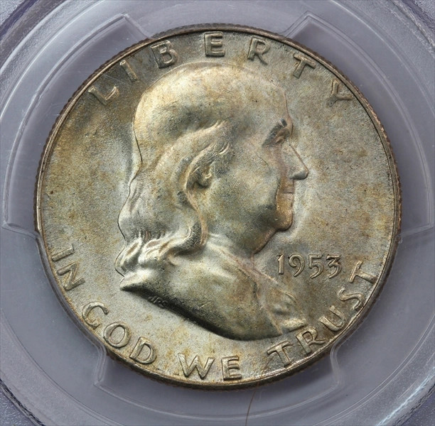 1953-S Franklin Half Dollar PCGS MS65