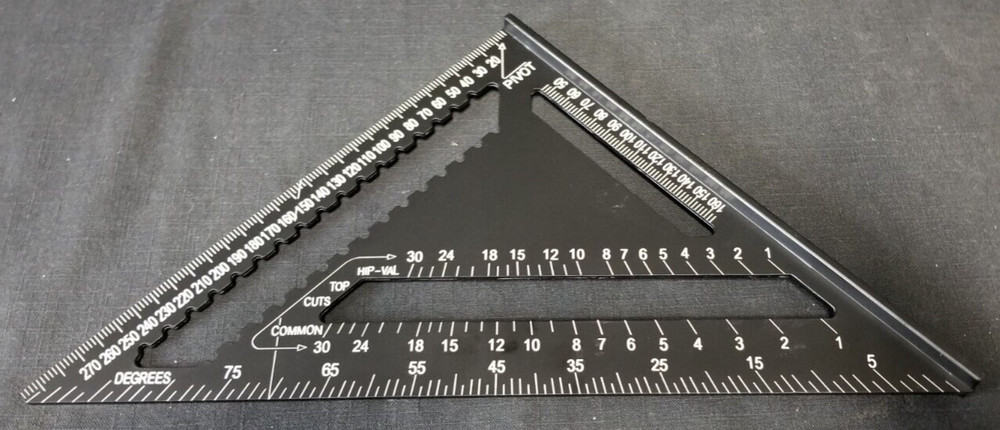 Thanksky Triangular Rule Professional 30cm 12" Measuring Tools Angle Frame