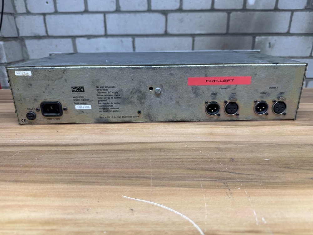 SCV Electronics EQ231S Dual 1/3 Octave Graphic EQ