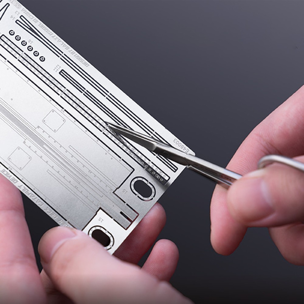 T10B02 Sharp Edge Stainless Steel Thick Modeling Scissors For Model Etching